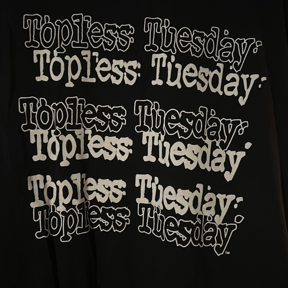 Topless Tuesday Men’s Sleeveless Shirt from Stoneville Saloon